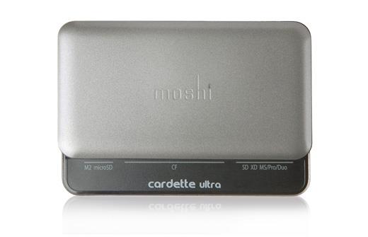 120899 Moshi 99MO027001 Moshi Cardette Ultra - Graphite USB hub og kortleser